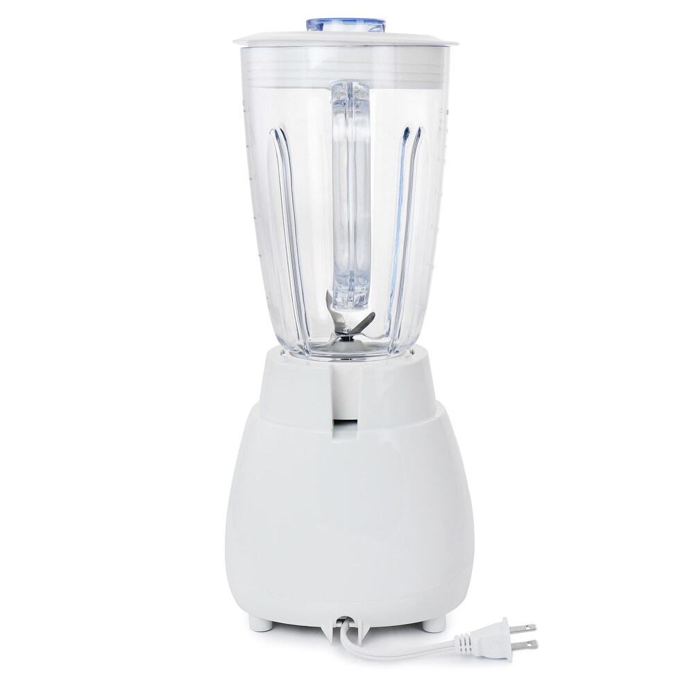 The Better Chef 10 Speed 350 Watt Plastic Jar Blender in White   50 oz