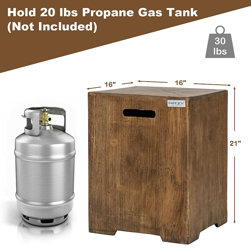 16 Outdoor Hideaway Table Cover for Standard 20 LBS Propane Tank-B