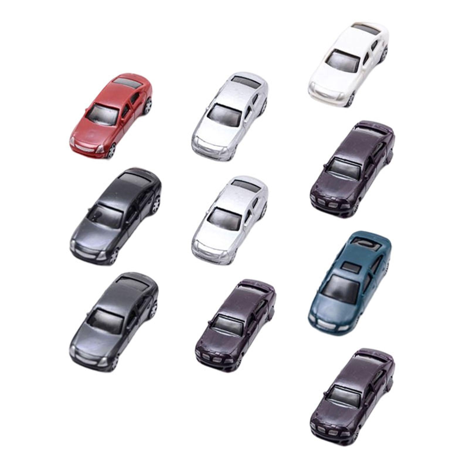 10Pcs Model Car Vehicle Toys for Parking Scenery Streetscape Building Layout 1/100