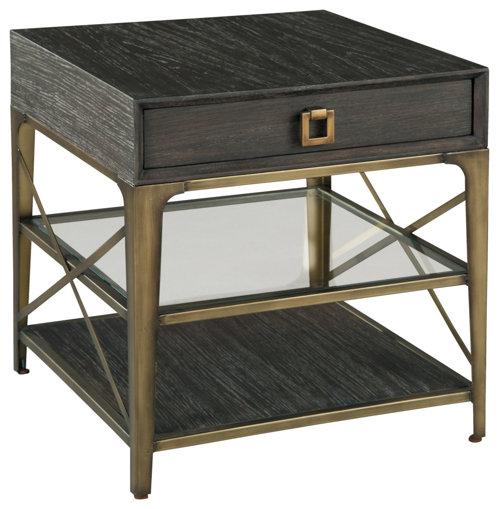 Bedminster Lamp Table With Drawer   Transitional   Side Tables And End Tables   by J. Thomas Products  Houzz