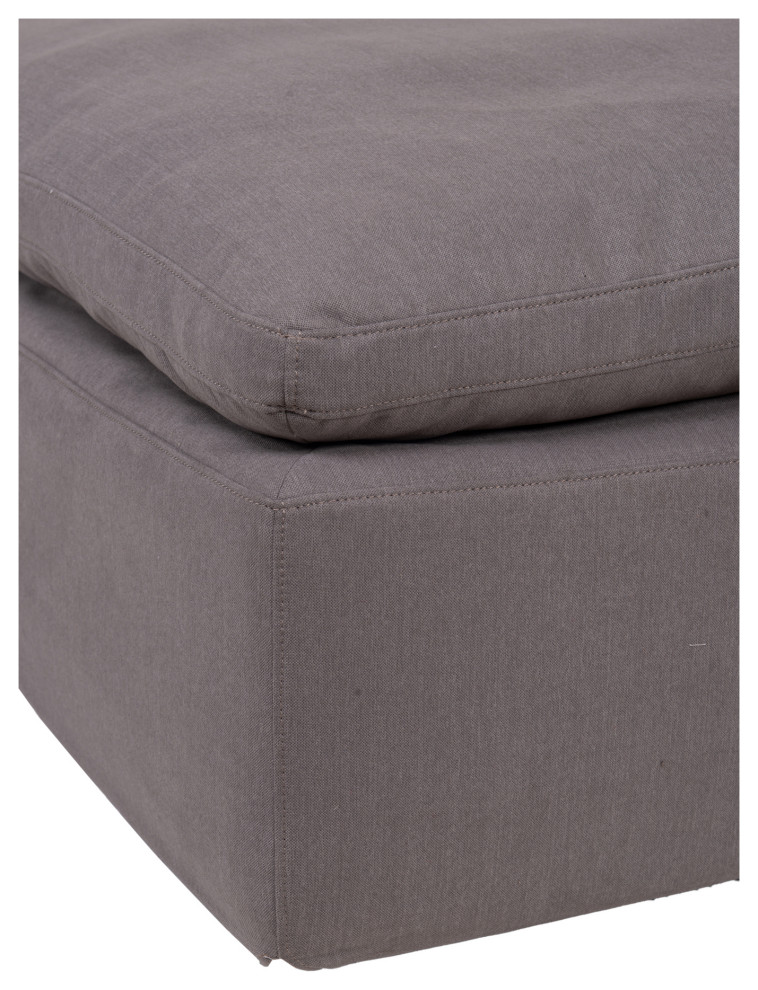 Clay Ottoman Livesmart Fabric   Transitional   Footstools And Ottomans   by Moe  x27s Home Collection  Houzz