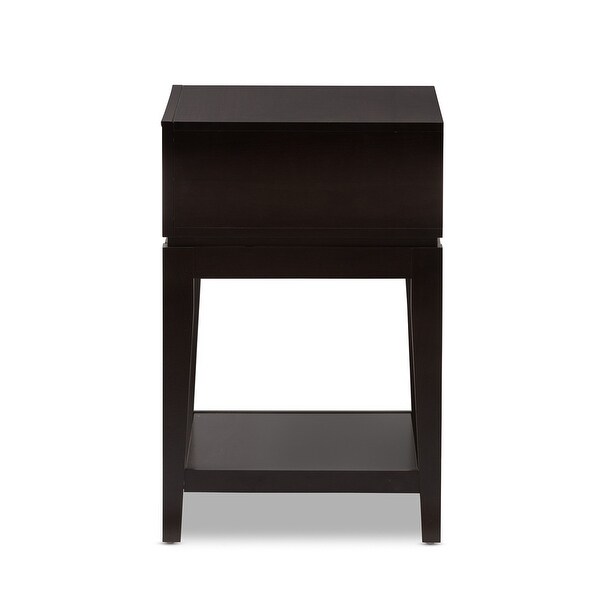 Morgan Brown Modern Accent Table and Nightstand - - 35419819