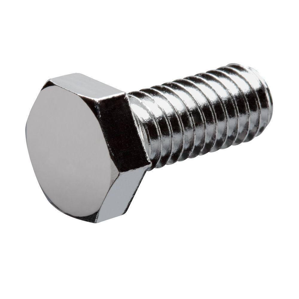 Everbilt 14 in.-20 x 34 in. Chrome Hex Bolt (3-Pack) 800394