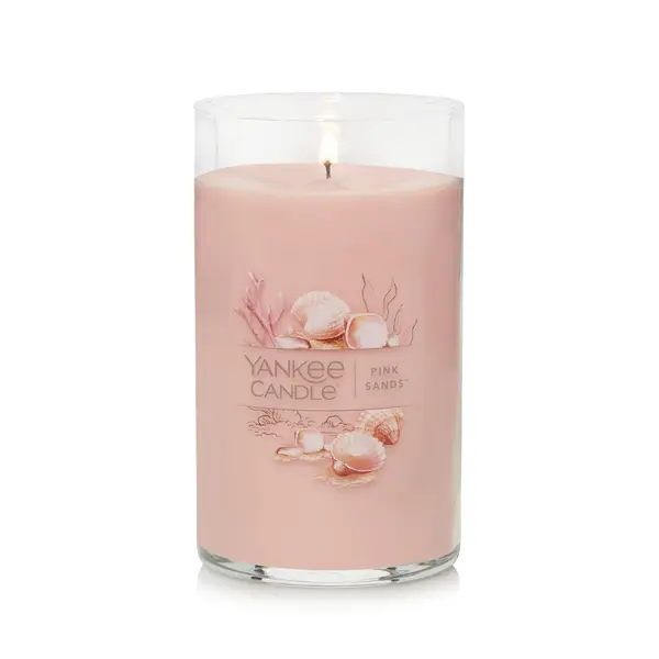 Yankee Candle Pink Sands Signature Medium Pillar Candle