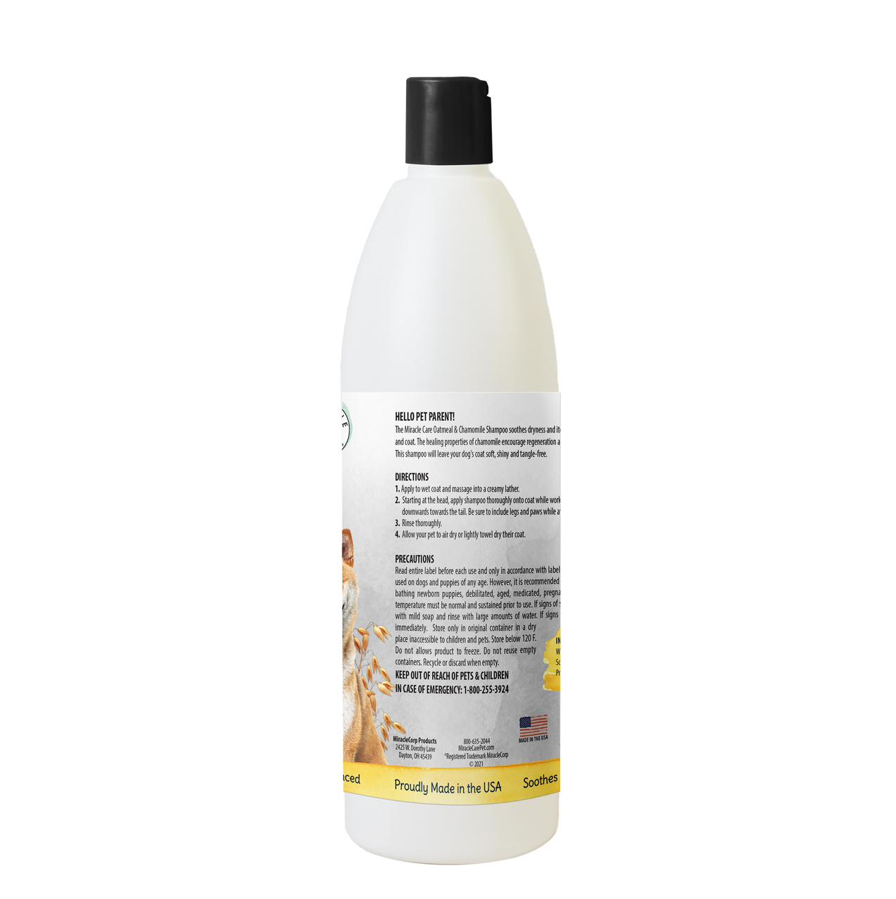 Natural Chemistry Oatmeal and Chamomile Shampoo for Dogs， 16 Ounce