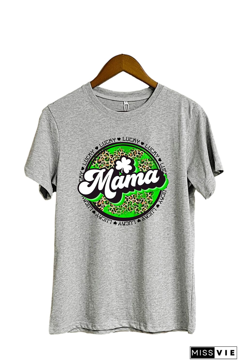 Lucky Mama Short Sleeve Graphic Tee Wholesale