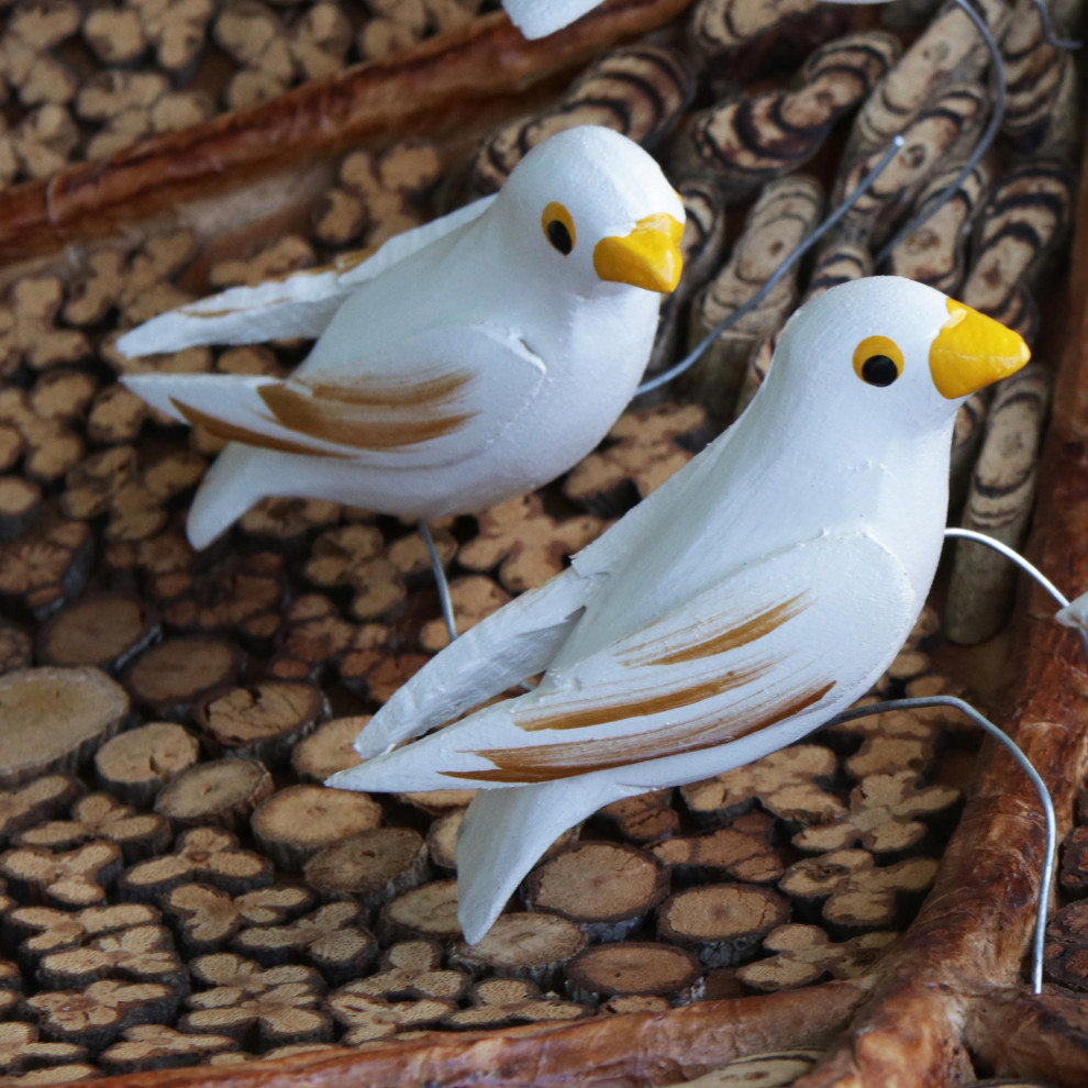 Novica Handmade Hope Doves Wood Ornaments (Set Of 5)   Christmas Ornaments   by NOVICA  Houzz