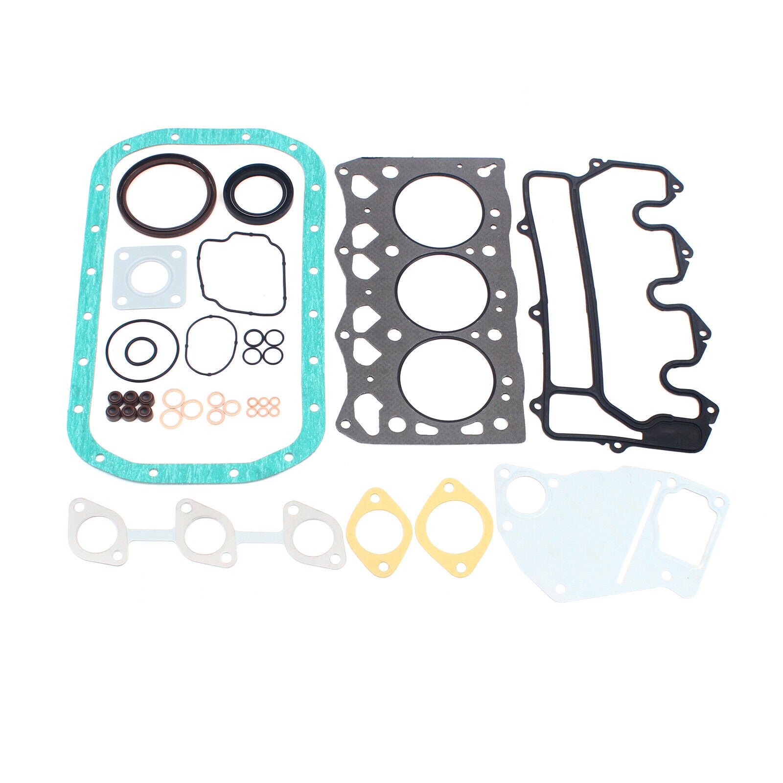 For Isuzu 3LD1 Engine Full Gasket Kit Head Gasket  Replacement STD Full Gasket Kit Set w/Cylinder Head Gasket Fits For ISUZU 3LB1 Engine Engine Overhaul Full Gasket Kit