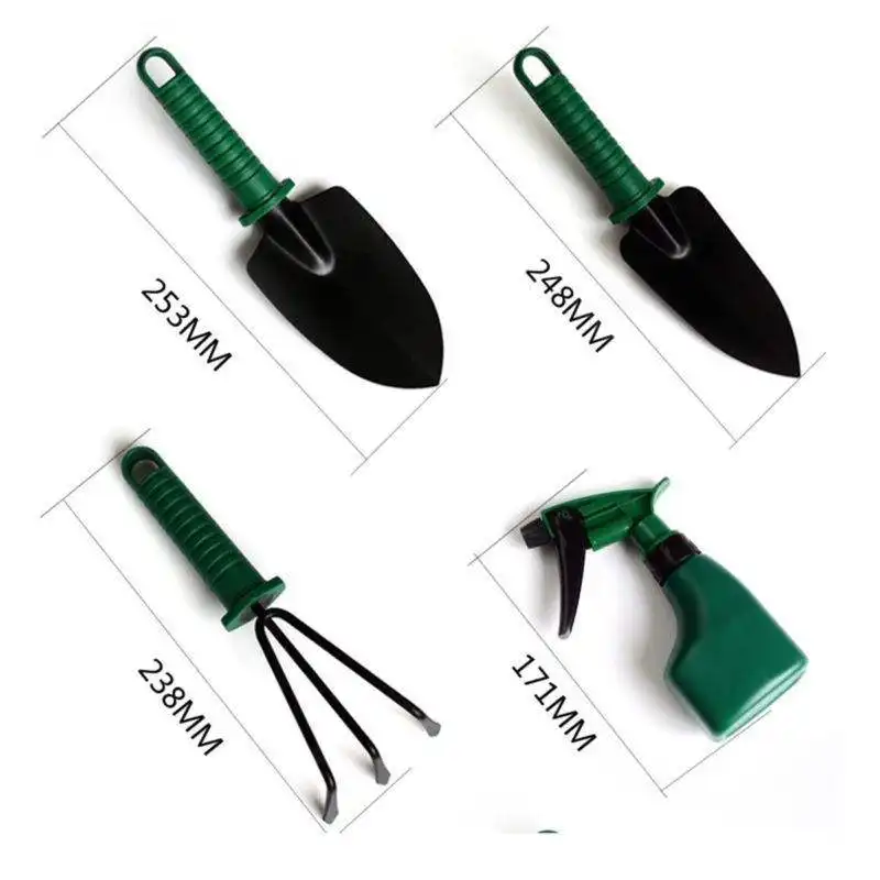 10pcs Garden Tools Case Portable Anti rust Garden Tool Kit for Digging Clipping