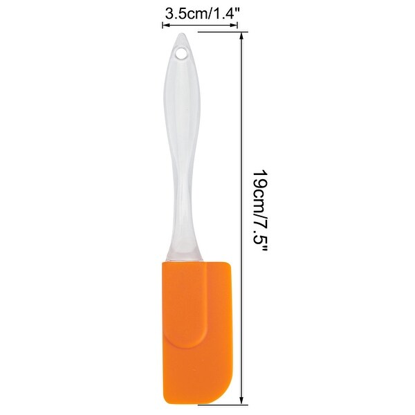 2Pcs Flexible Silicone Spatula Heat Resistant Non-scratch Spatula - 7.5