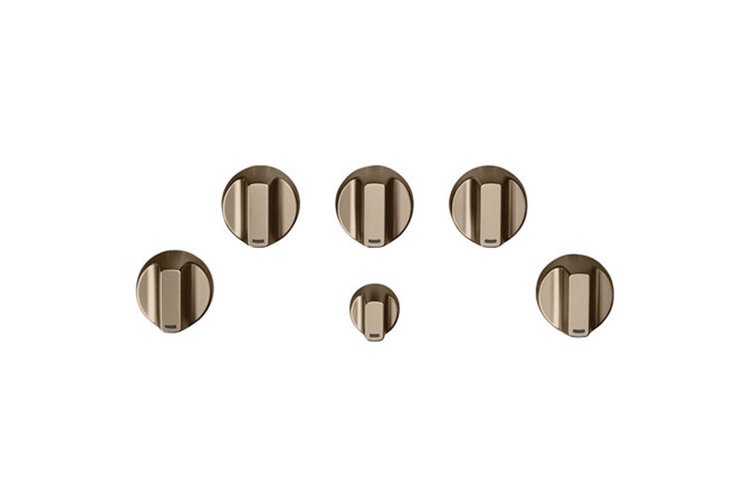 Cafe Brushed Bronze Gas Cooktop Knobs