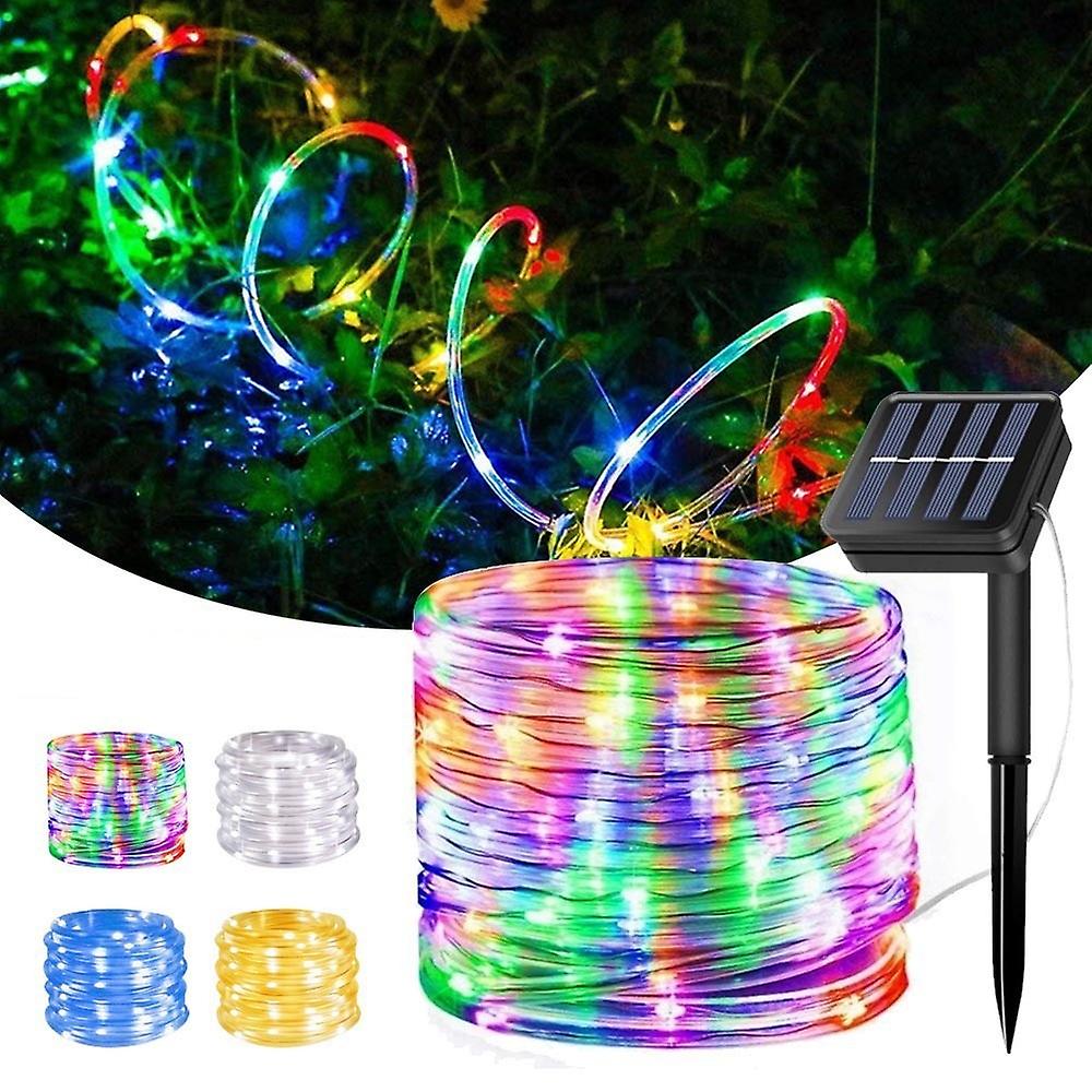 Solar Outdoor Led  Lighting Strings Waterproof Tube 200leds 8modes Yard Garden Decortion Christmas For Wedding Party Holiday