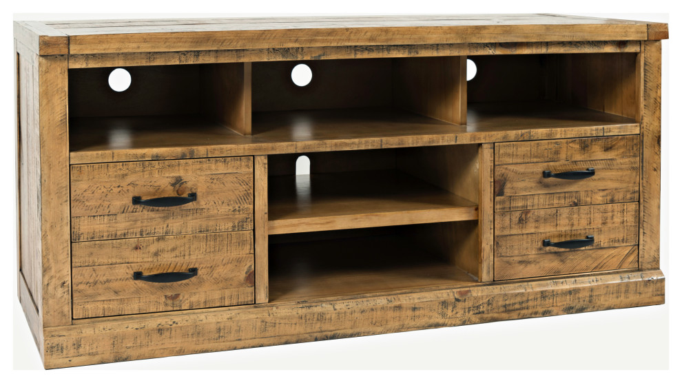 Telluride 60  x27 x27TV Console   Rustic   Entertainment Centers And Tv Stands   by Kolibri Decor  Houzz