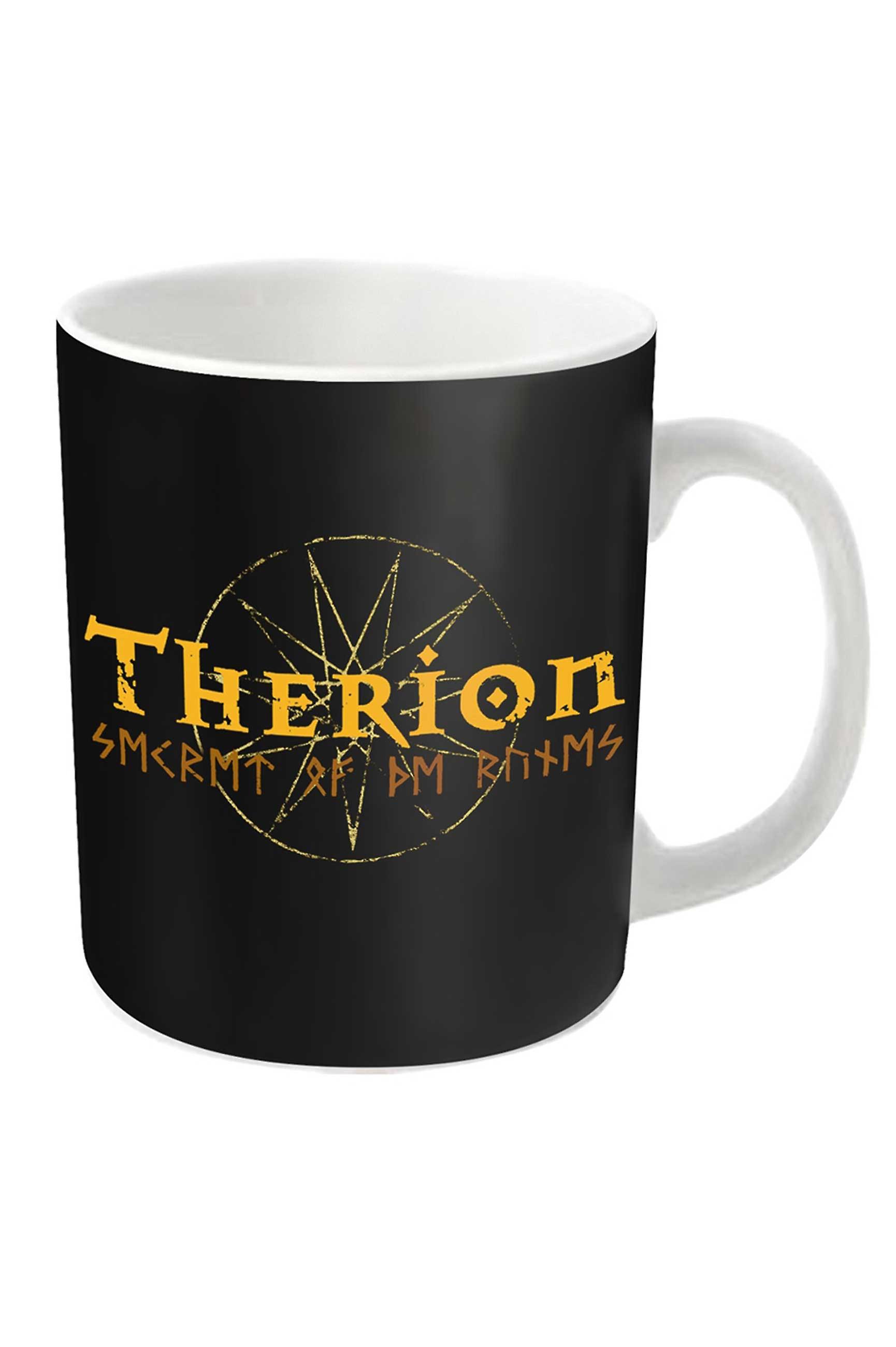 Therion Mug Secret Of The Runes Band Logo new Official White Boxed