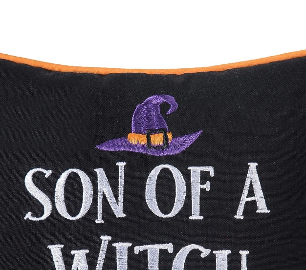 X 10 quot Son Of A Witch Halloween Pillow