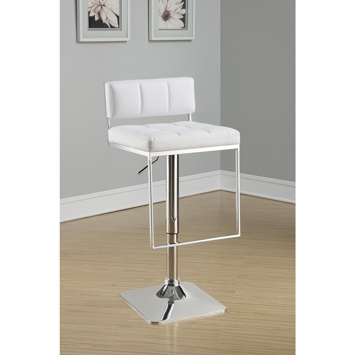 Coaster Furniture Alameda Adjustable Chrome Base Bar Stool