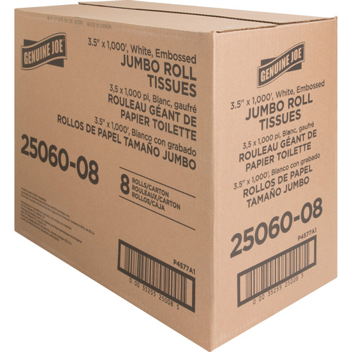 Genuine Joe Jumbo Dispenser Roll Bath Tissue  GJO2506008