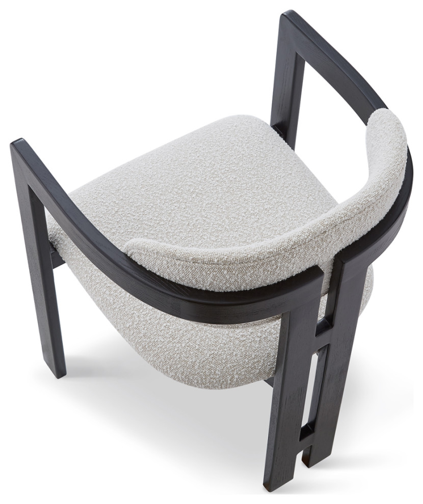 Boucl√© Sand Dining Chair  Liang  ampEimil Neo   Transitional   Dining Chairs   by Oroa   Distinctive Furniture  Houzz