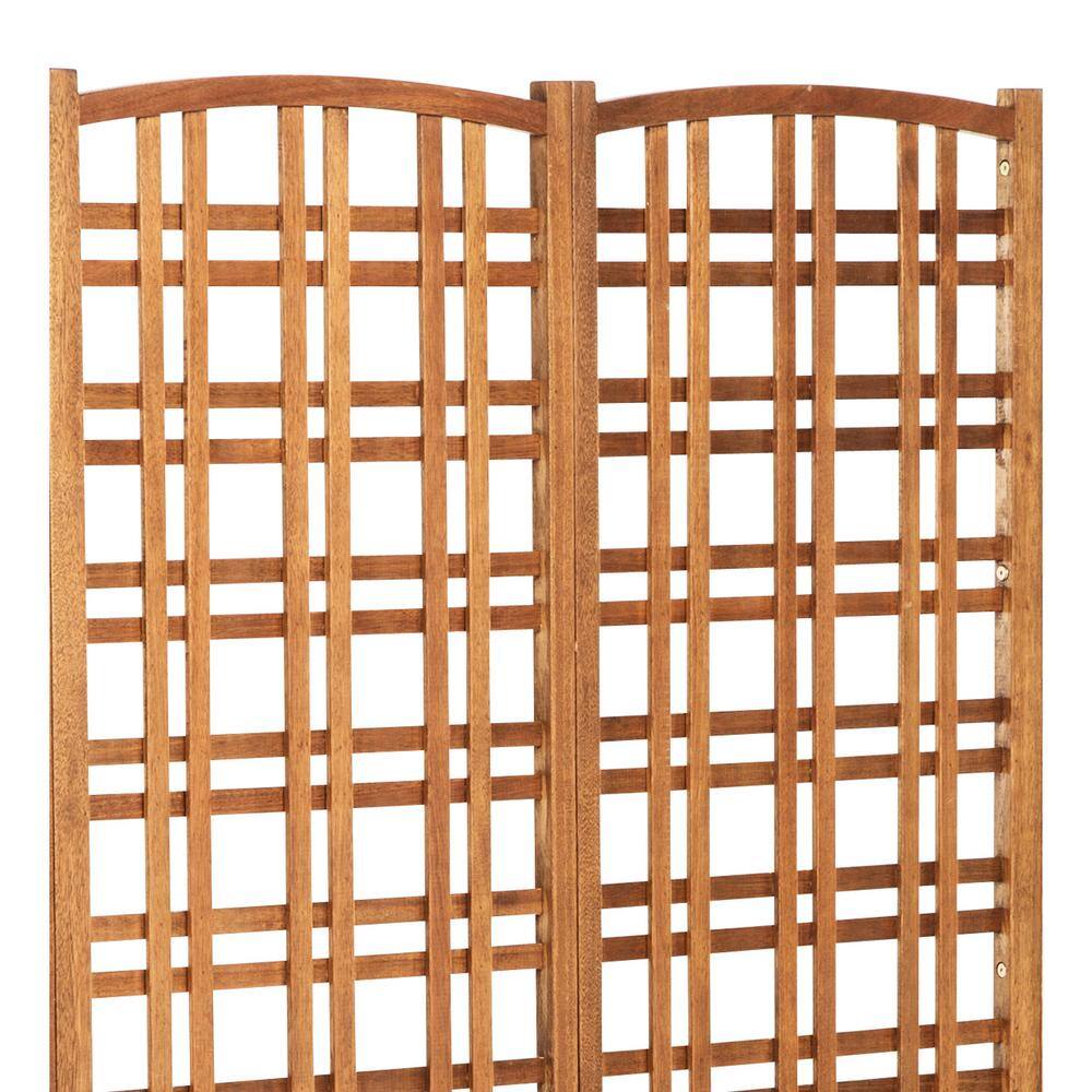 Evergreen Large 72 in. Outdoor Eucalyptus Wood Privacy Trellis 8F00248