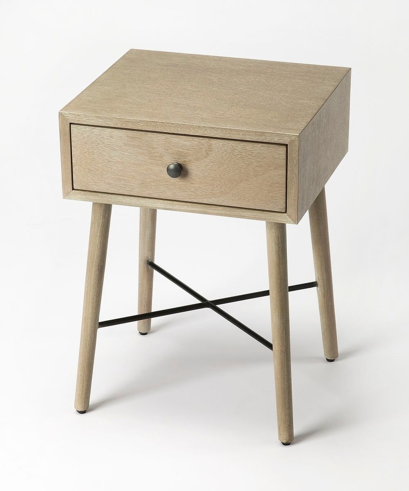 Butler Delridge Gray End Table   Midcentury   Side Tables And End Tables   by HedgeApple  Houzz