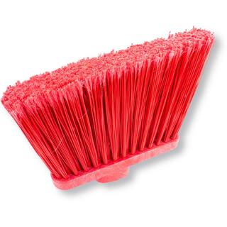 CFS Brands Sparta 12 in. Red Polypropylene Flagged Upright Broom Head (12-Pack) 36867EC05