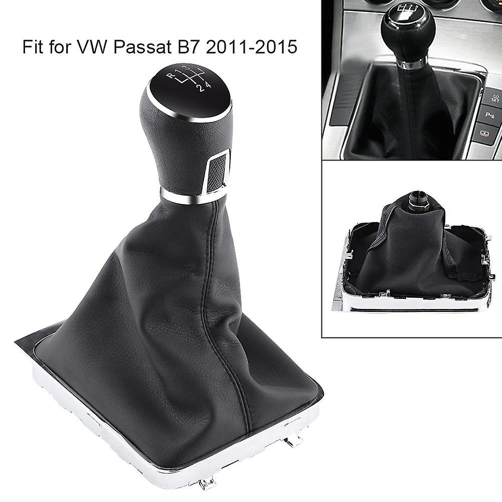 5 Speed Car Gear Shift Knob Gearstick Gaiter Boot Kit For  Passat B7 2011-2015