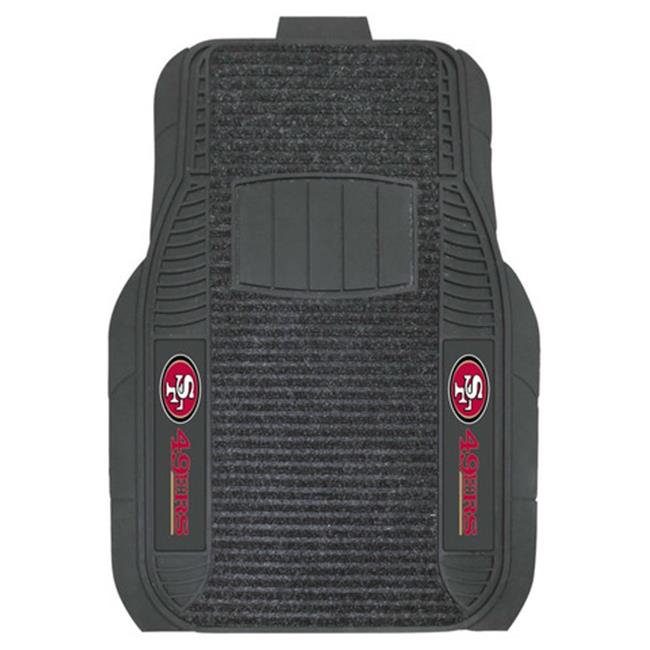 San Francisco 49ers Two-Piece Deluxe Car Mat Set - No Size