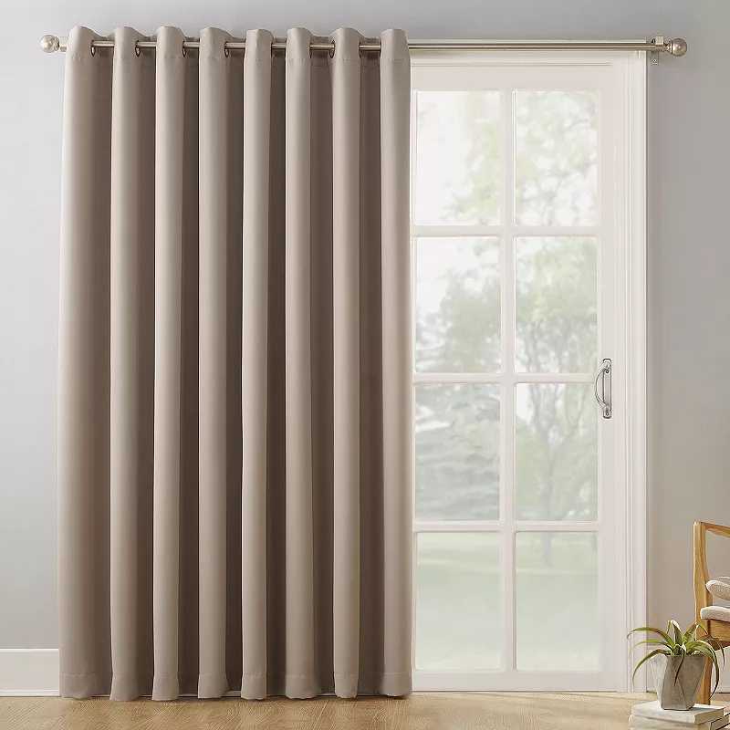 Sun Zero Ludlow Blackout Patio Door Curtain Panel