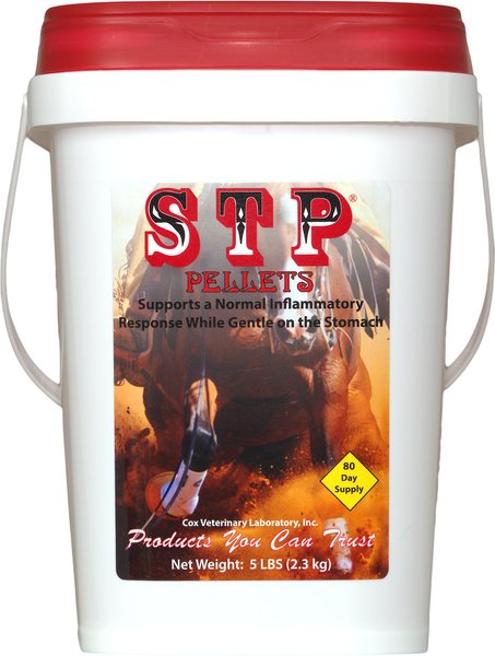 Cox Vet Lab STP Pellets Horse Supplement， 5-lb bucket