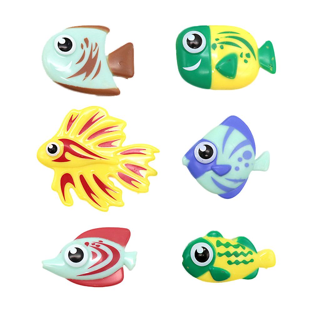 6pcs Tropical Fish Toys Sea Creatures Bath Toys For Kids Pvc Ocean Miniature Animals Toys Figures Assorted