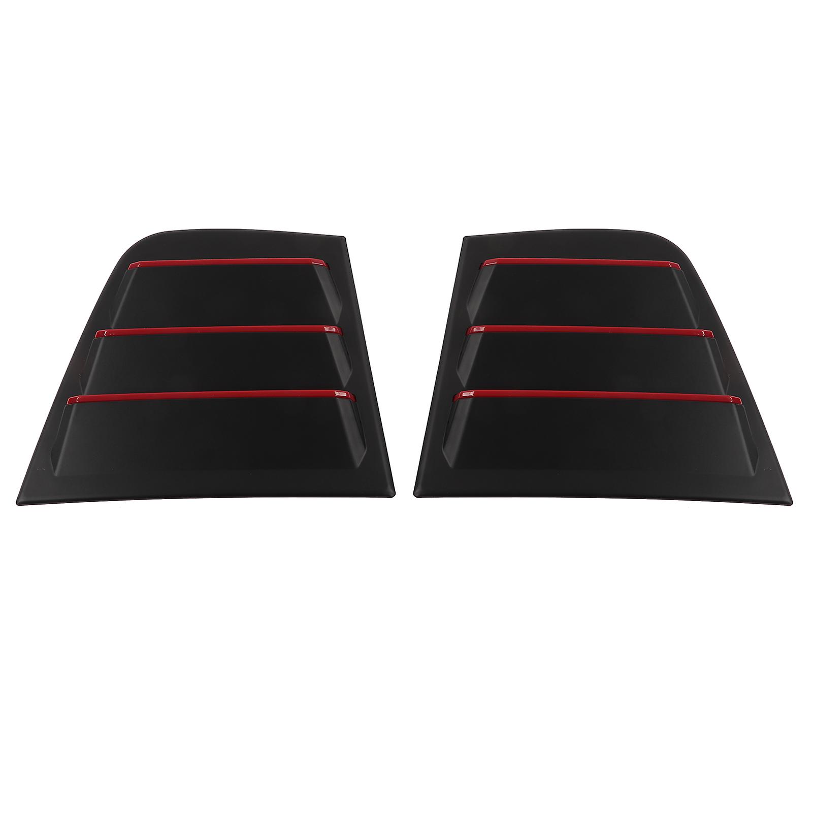 2pcs Side Window Louver Abs Wearproof Air Vent Scoop Shades Cover Replacement For Dodge Charger 20112021black White