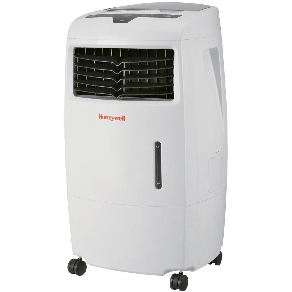 Honeywell 500 CFM 4-Speed Indoor Portable Evaporative Air Cooler (Swamp Cooler) with Remote Control for 300 sq. ft. CL25AE