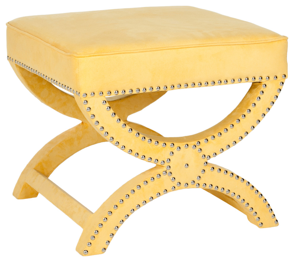 Safavieh Mystic Ottoman   Contemporary   Footstools And Ottomans   by Buildcom  Houzz