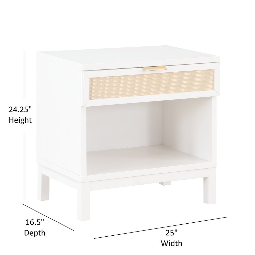Brighten Cane 1 drawer Nightstand by Greyson Living