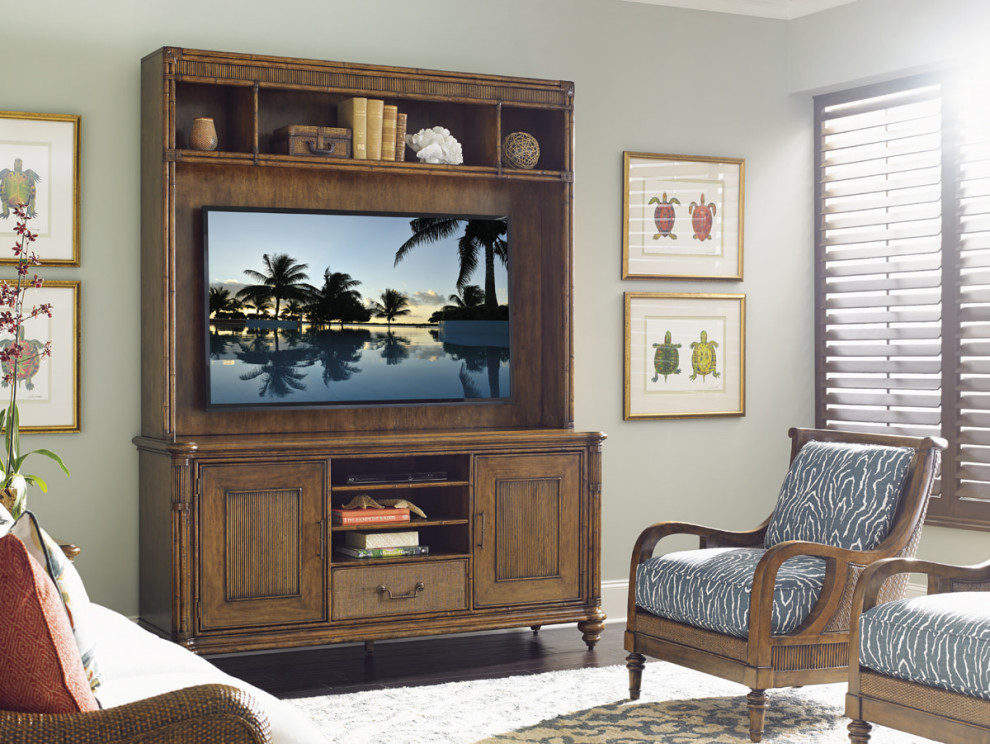 Pelican Cay Media Console   Tropical   Entertainment Centers And Tv Stands   by HedgeApple  Houzz