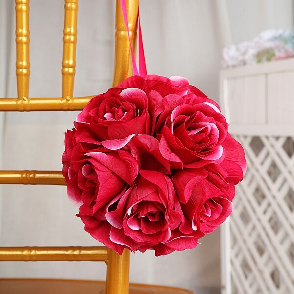 7 Roses Kissing Flower Pomander Balls for Events