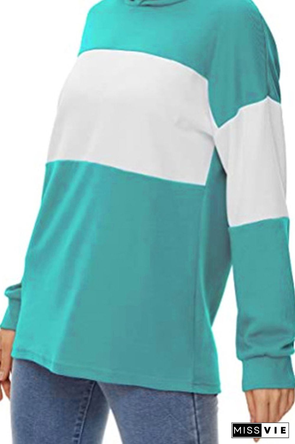 Color Block Hoodies Women Wholesale