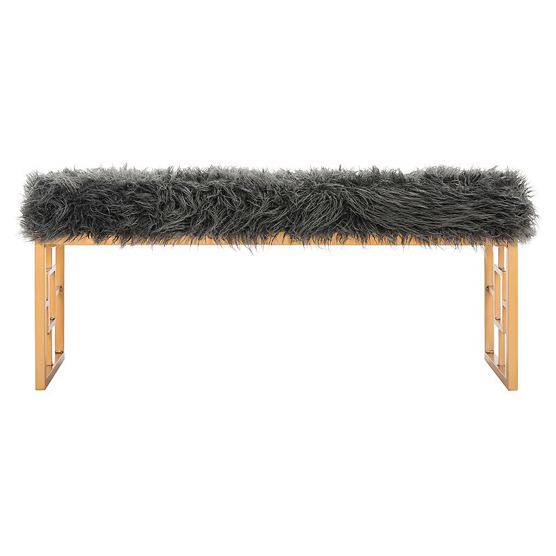 Safavieh Mera Faux Sheepskin Bench