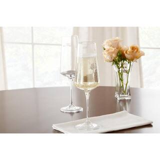 Home Decorators Collection Genoa 12 oz. Lead-Free Crystal Champagne Flutes (Set of 4) 253260