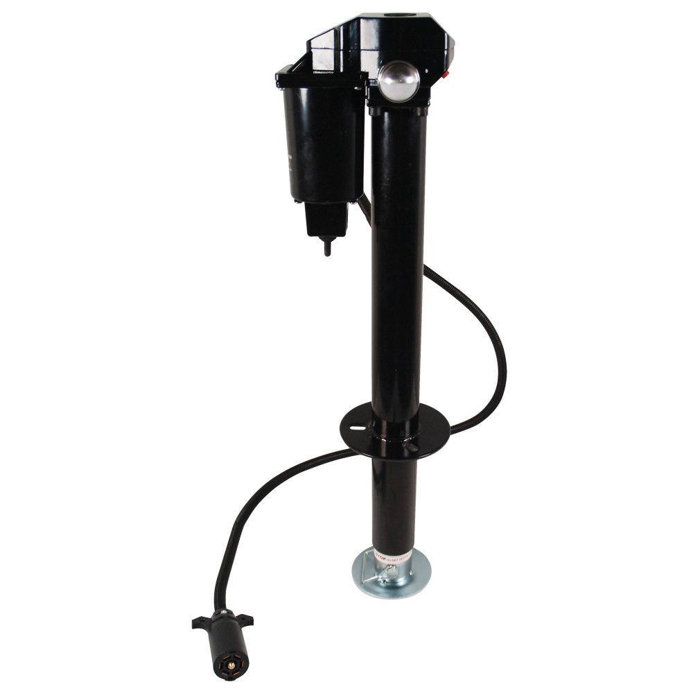 Quick Products 3000 Electric Tongue Jack with 7 Way Plug in Black JQ-3000-7P