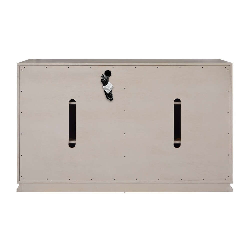 Mandy 60in. Server  Weathered Beige