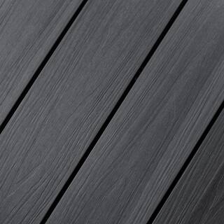 NewTechWood UltraShield Naturale Voyager Series 1 in. x 6 in. x 16 ft. Westminster Gray Hollow Composite Decking Board (49-Pack) UH02-16-N-LG-49