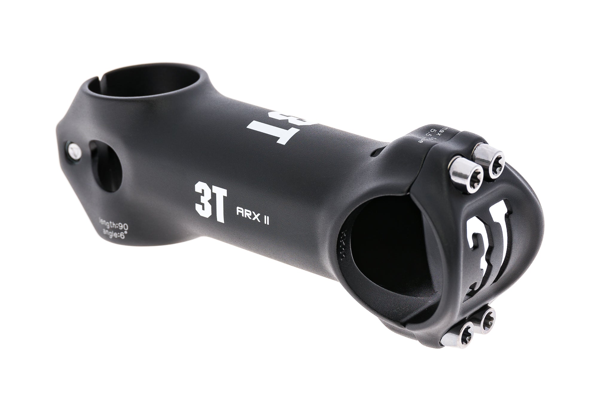 3T ARX-II Stem 31.8mm 90mm 6 Degree Aluminum Black