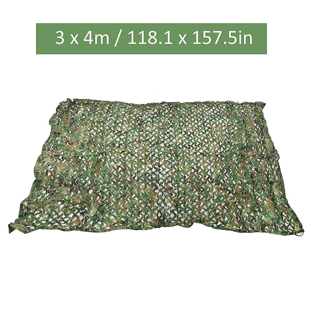 Outdoor Camping Shooting Camouflage Net Jungle Hunting Hiking Sunscreen Sun Shade Net3 X 4m