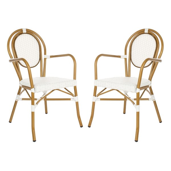 SAFAVIEH Rosen Stacking Indoor/Outdoor Arm Chair (Set of 2)