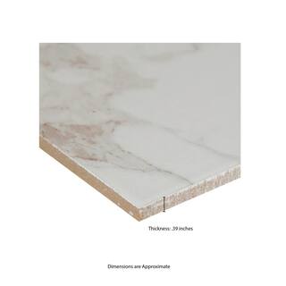 Home Decorators Collection Carrara 12 in. x 24 in. Polished Porcelain Stone Look Floor and Wall Tile (16 sq. ft.Case) NHDCARR1224P