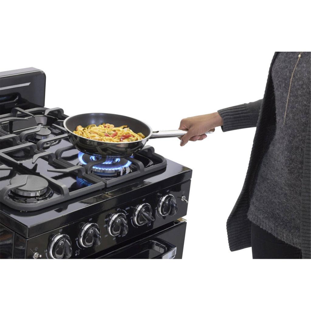 Unique Appliances 24-inch Freestanding Gas Range with Convection Technology UGP-24CR B