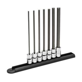 GEARWRENCH 38 in. Drive SAE Long Length Hex Bit Socket Set (7-Piece) 82537