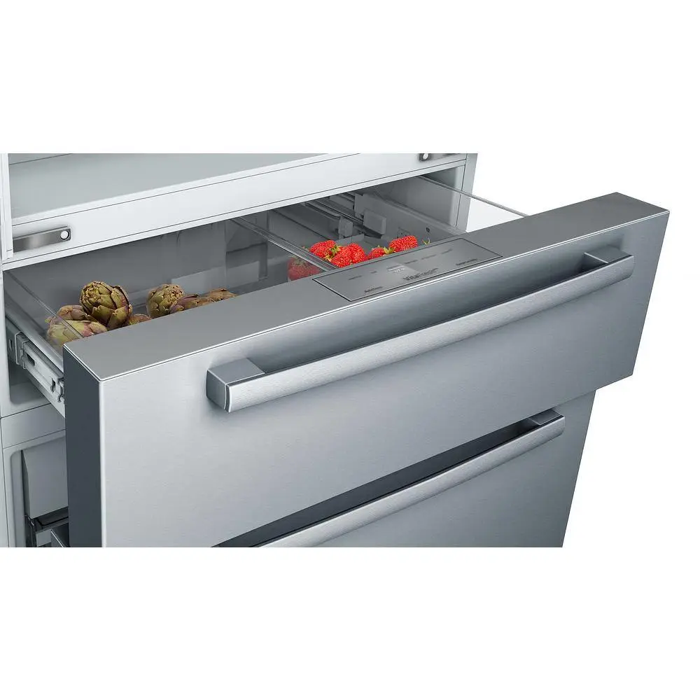 Bosch 800 Series 36 in. 21 cu ft Smart Counter Depth French Door Bar Handle Refrigerator in Stainless Steel with Ice and Water B36CL80SNS