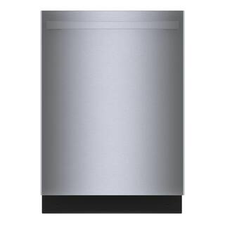 Bosch 100 Series Premium 24 in. Stainless Steel Top Control Tall Tub Dishwasher with Hybrid Stainless Steel Tub SHX5AEM5N